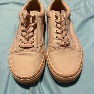 vans old skool peach blush monochrome